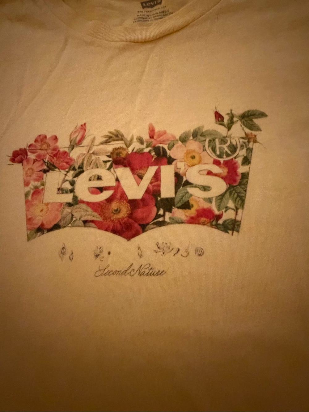 Levi's Yellow Floral Logo Tee